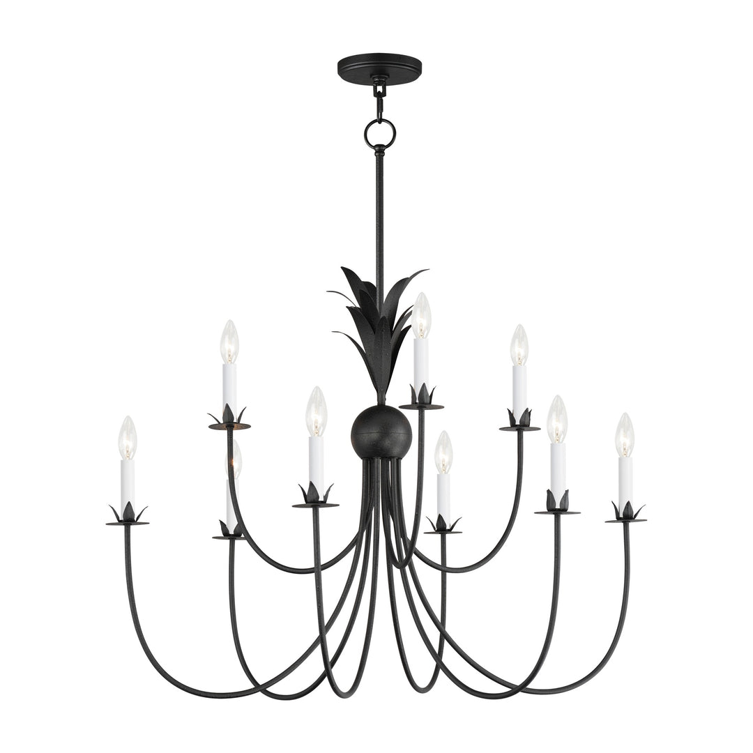 Paloma 9-Light Chandelier by Studio M Lighting in Anthracite