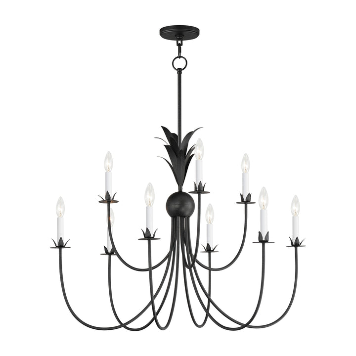 Paloma 9-Light Chandelier by Studio M Lighting in Anthracite
