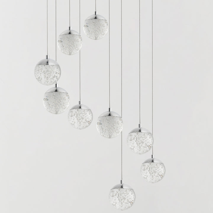 Orb II LED 9-Light Pendant by Studio M Lighting – lifestyle