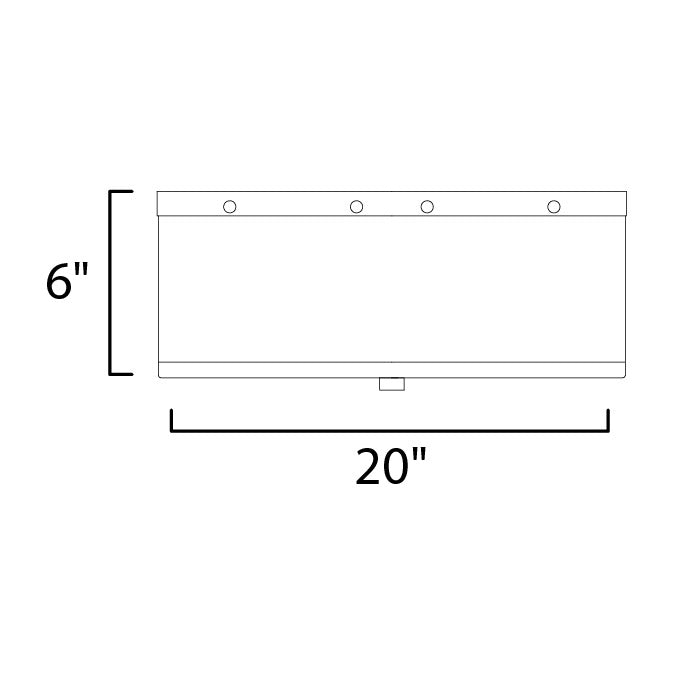 Clover 4-Light Flush Mount by Studio M Lighting – line drawing