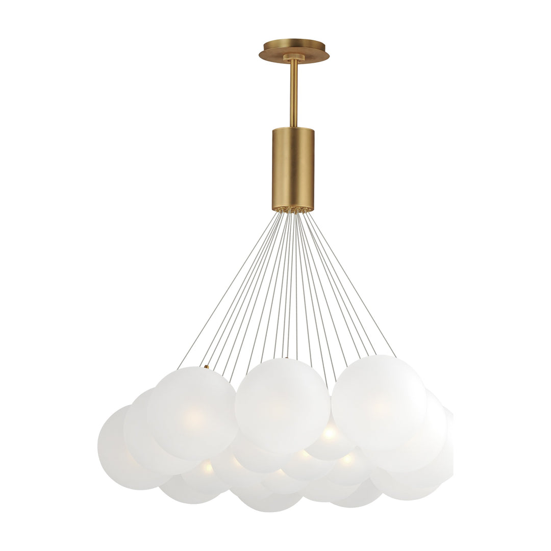 Burst 20-Light LED Pendant by Studio M Lighting in Gold