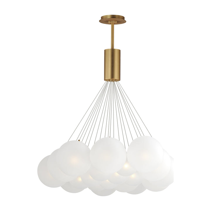 Burst 20-Light LED Pendant by Studio M Lighting in Gold