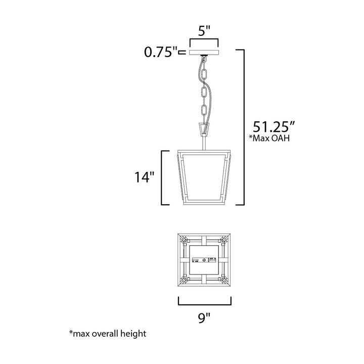 Montauk Pendant by Studio M Lighting – line drawing