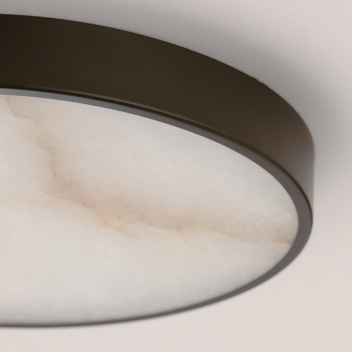 Slab 9 LED Alabaster Flush Mount by Studio M Lighting – lifestyle