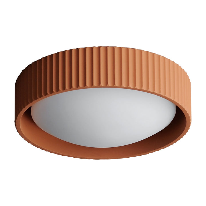 Souffle 10 LED Flush Mount by Studio M Lighting in Terra Cotta
