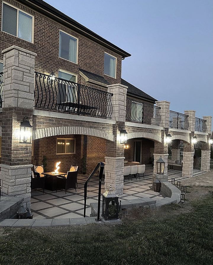 Vicksburg 3-Light Large Outdoor Wall Sconce by Studio M Lighting – lifestyle
