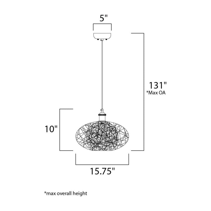 Bali Pendant 164402 by Studio M Lighting – line drawing