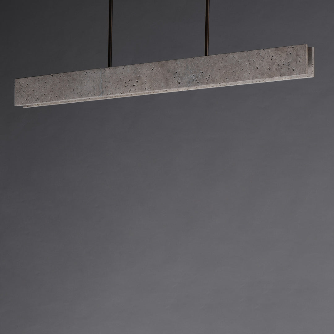 Lintel 47 LED Linear Stone Pendant by Studio M Lighting – lifestyle