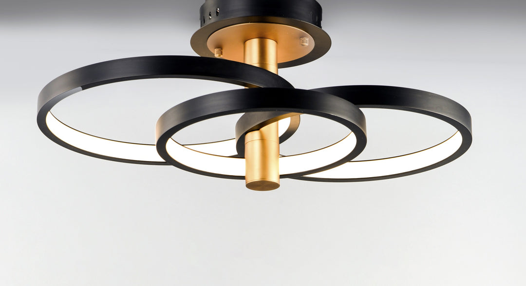 Hoopla LED Semi Flush Mount by Studio M Lighting – lifestyle