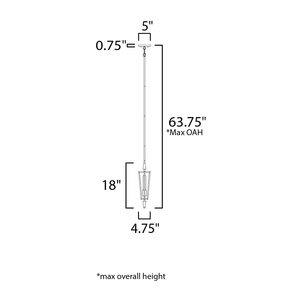 Wings Pendant by Studio M Lighting – line drawing