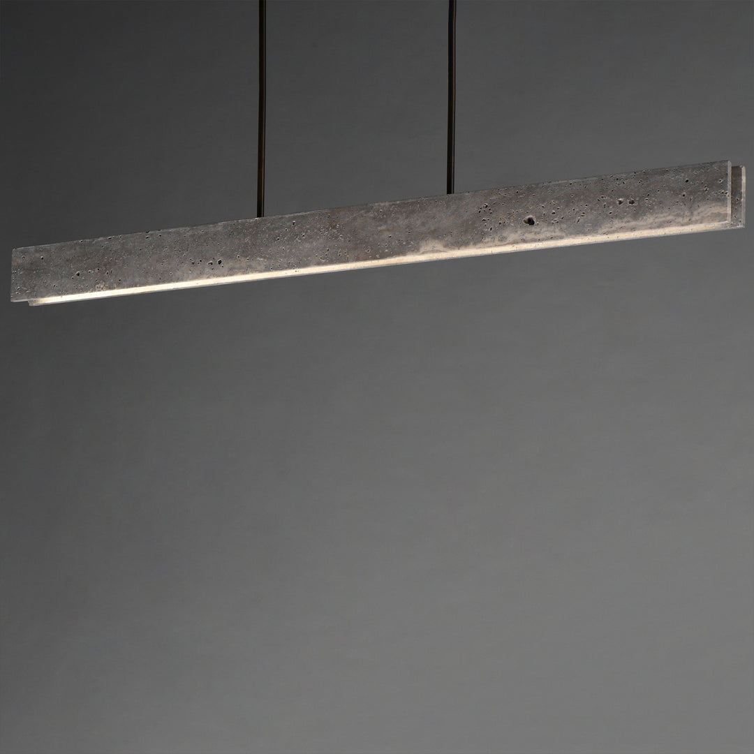Lintel 59 LED Linear Stone Pendant by Studio M Lighting – lifestyle
