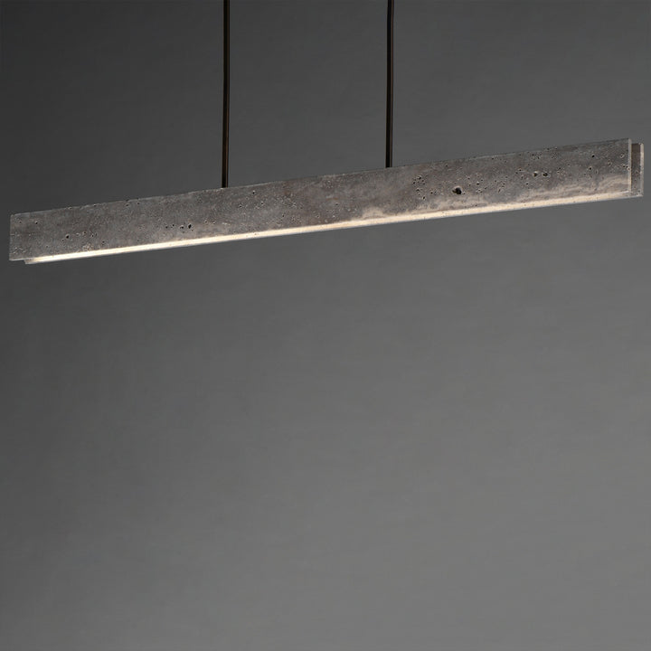 Lintel 59 LED Linear Stone Pendant by Studio M Lighting – lifestyle