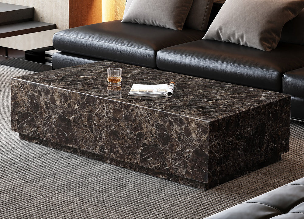 Iris Rectangle Coffee Table by Whiteline Modern Living – lifestyle