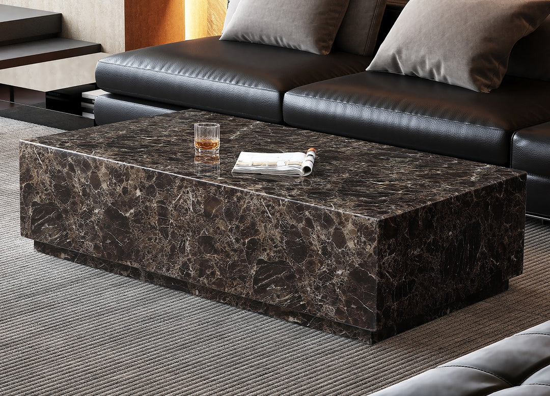 Iris Rectangle Coffee Table by Whiteline Modern Living – lifestyle