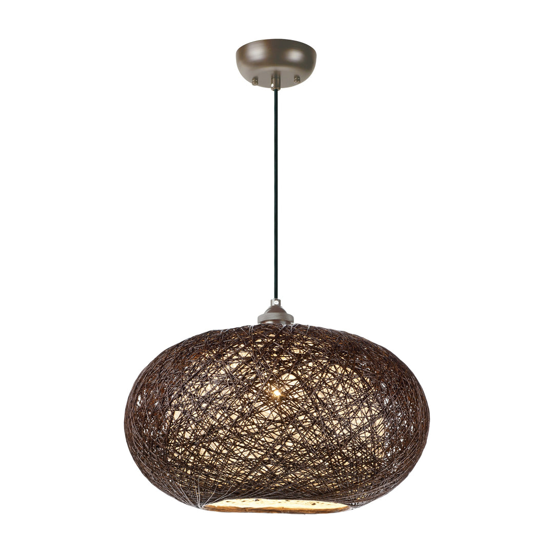Bali Pendant 164402 by Studio M Lighting in Chocolate and White