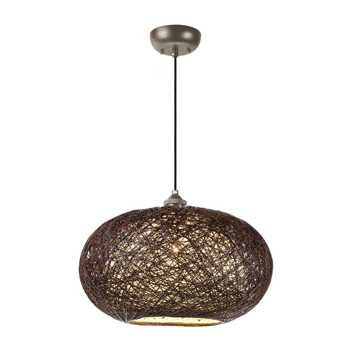 Bali Pendant 164402 by Studio M Lighting in Chocolate and White