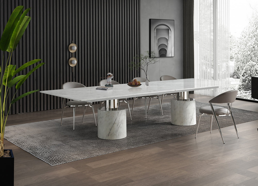 Geneva Extra Large Dining Table by Whiteline Modern Living – lifestyle