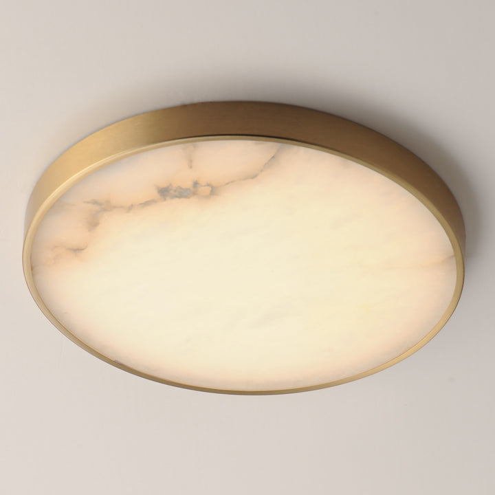 Slab 12 LED Alabaster Flush Mount by Studio M Lighting – lifestyle