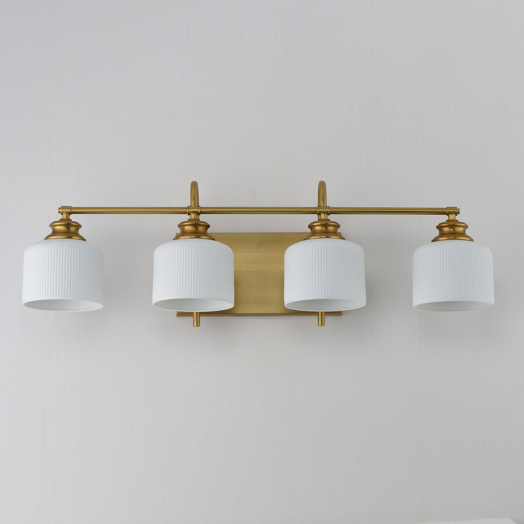 Bisque 4-Light Bath Vanity by Studio M Lighting – lifestyle