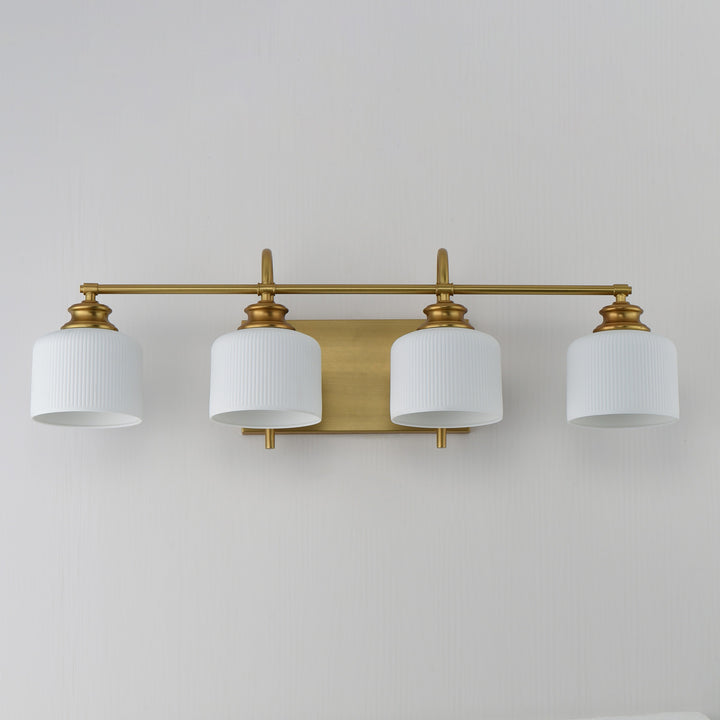 Bisque 4-Light Bath Vanity by Studio M Lighting – lifestyle