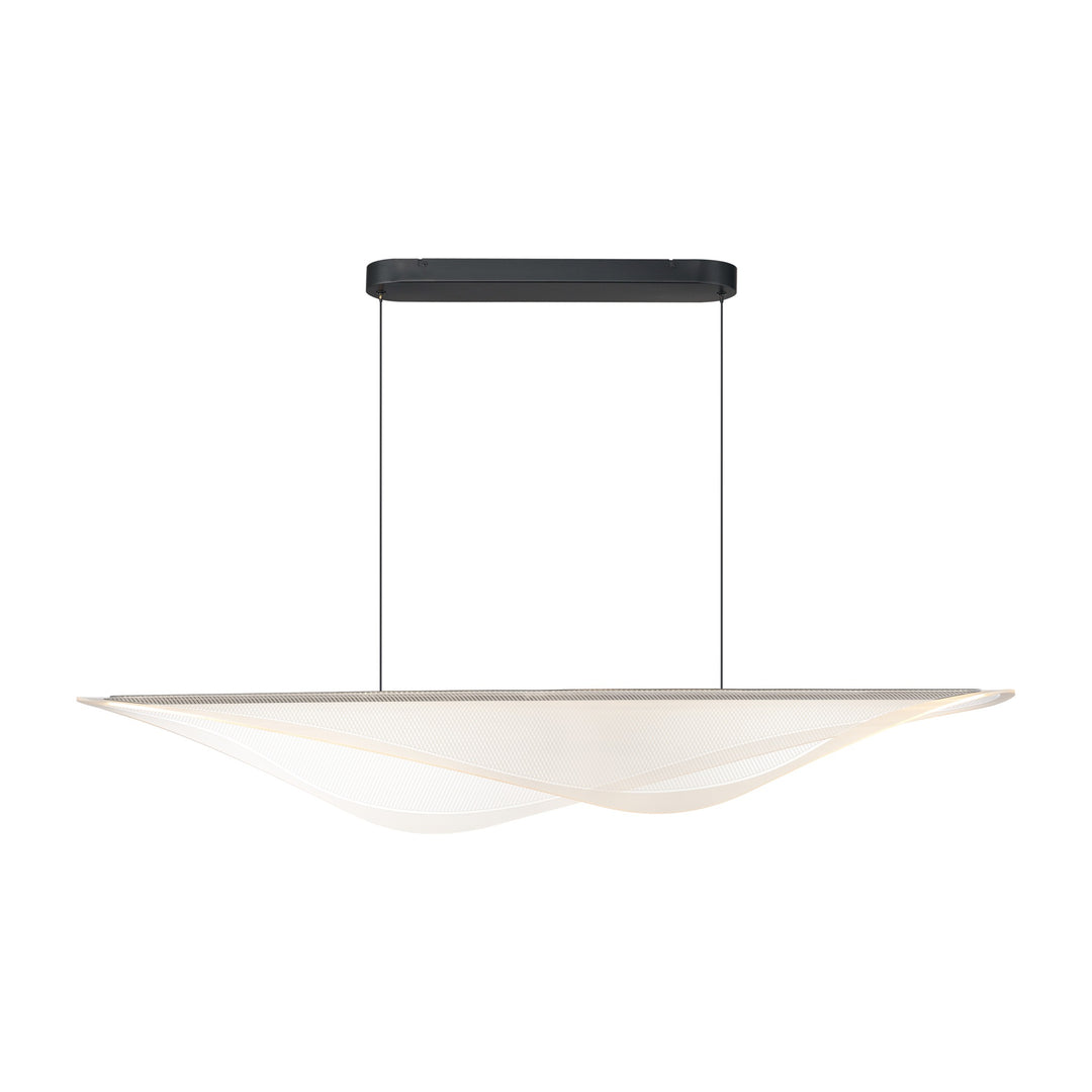 Manta 59 LED Linear Pendant by Studio M Lighting in Black