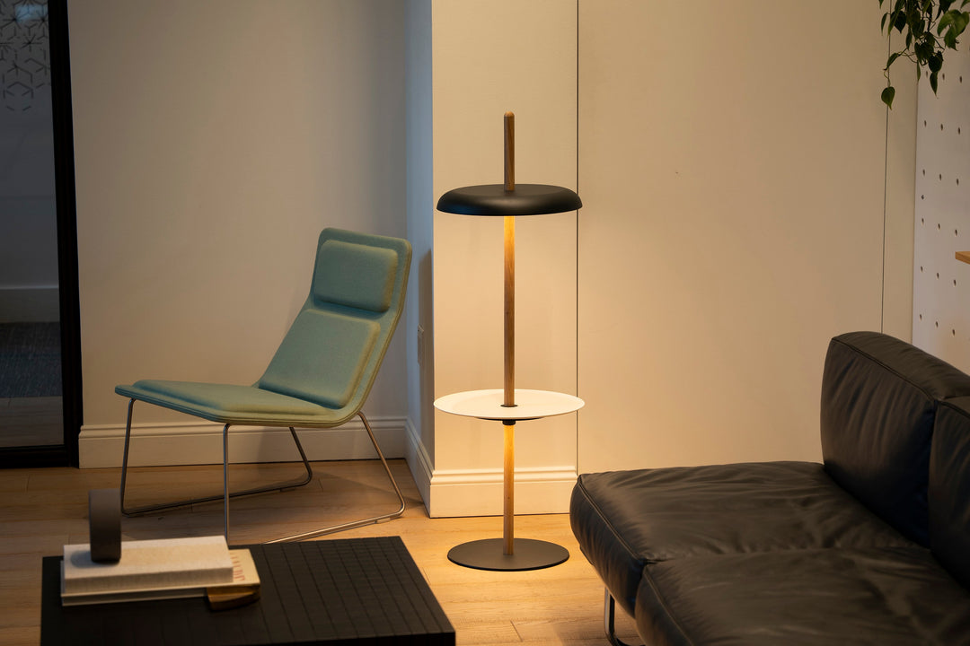 Nivél Module with Pedestal Tray Floor Lamp