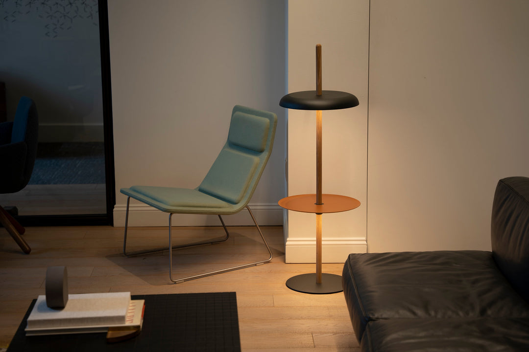 Nivél Module with Pedestal Tray Floor Lamp