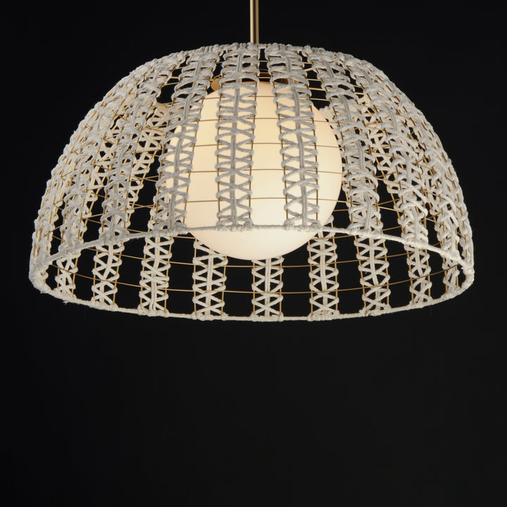 Macrame 1-Light Pendant by Studio M Lighting – lifestyle