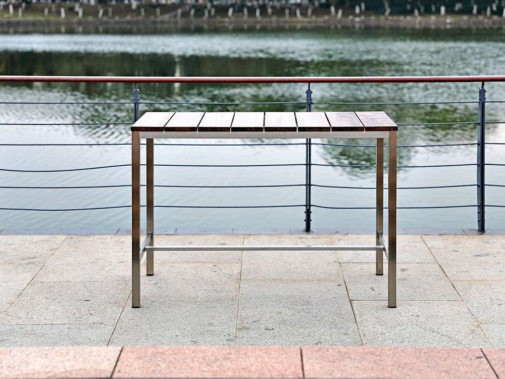 Stone Outdoor Bar Table by Whiteline Modern Living – lifestyle