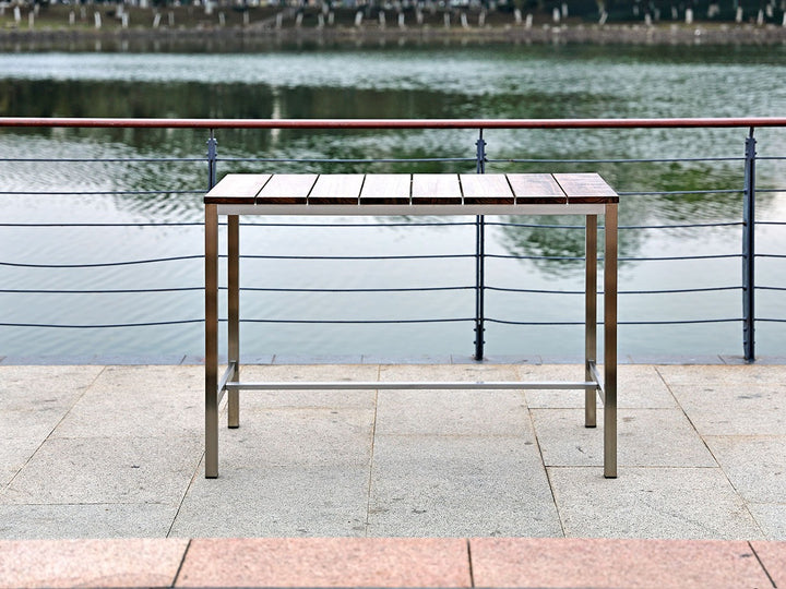 Stone Outdoor Bar Table by Whiteline Modern Living – lifestyle