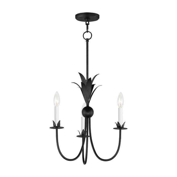Paloma 3-Light Chandelier by Studio M Lighting in Anthracite