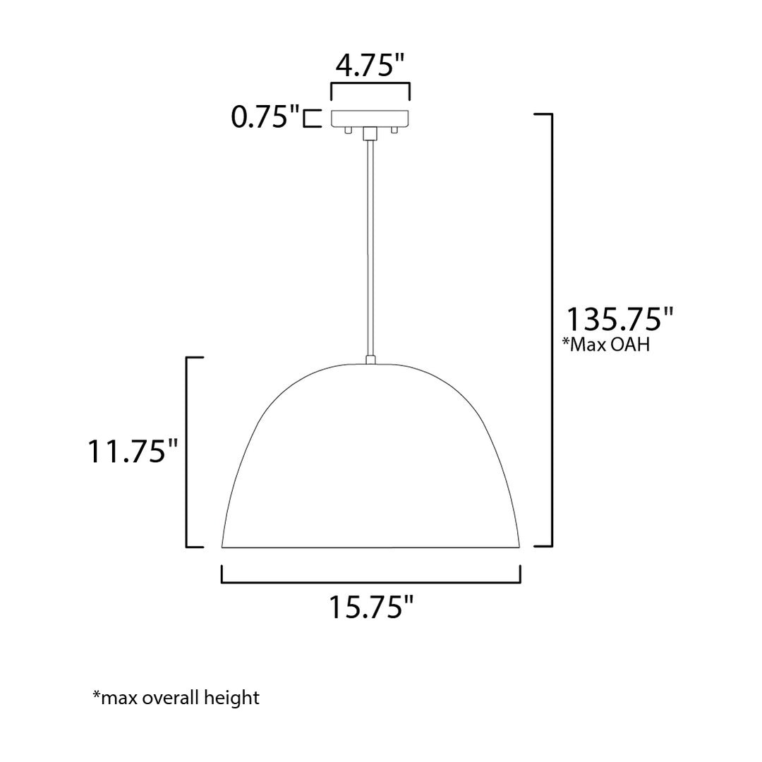 Palla LED Pendant 254924 by Studio M Lighting – line drawing