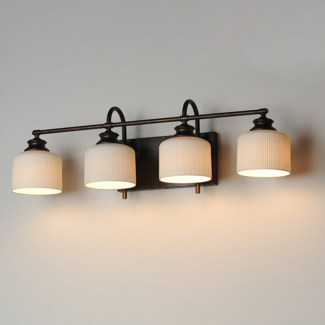 Bisque 4-Light Bath Vanity by Studio M Lighting – lifestyle