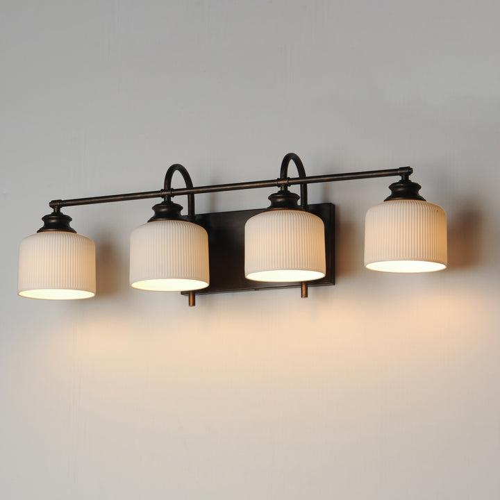 Bisque 4-Light Bath Vanity by Studio M Lighting – lifestyle