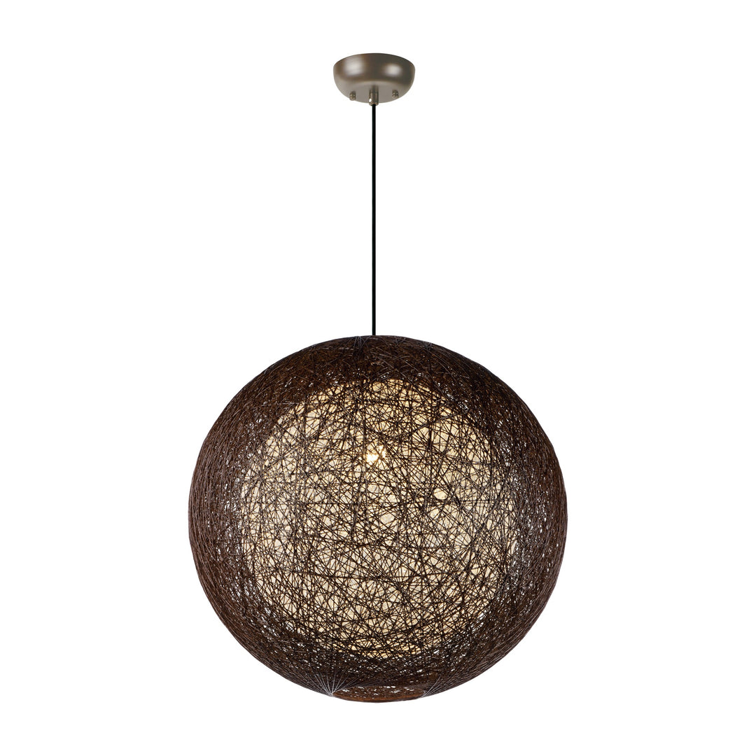 Bali Pendant 164407 by Studio M Lighting in Chocolate and White