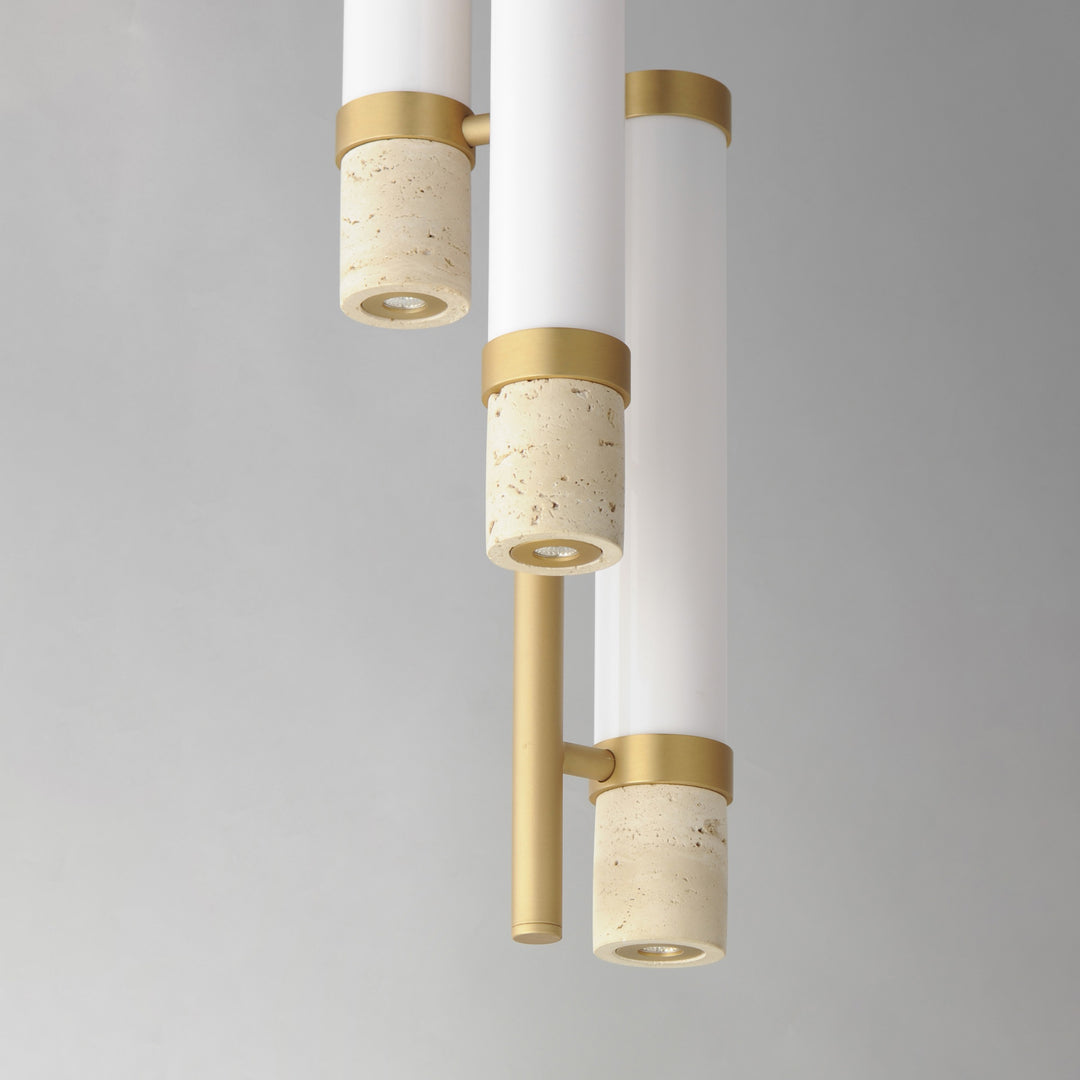 Travertine 3-Light LED Pendant by Studio M Lighting – lifestyle
