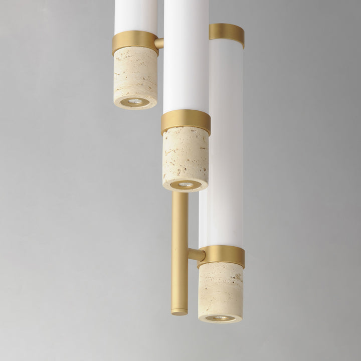 Travertine 3-Light LED Pendant by Studio M Lighting – lifestyle