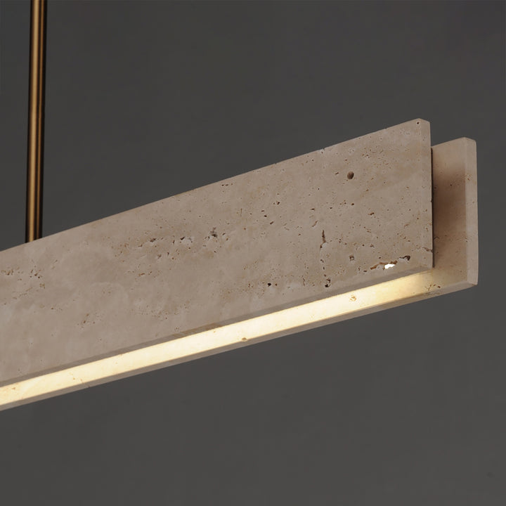 Lintel 47 LED Linear Stone Pendant by Studio M Lighting – lifestyle