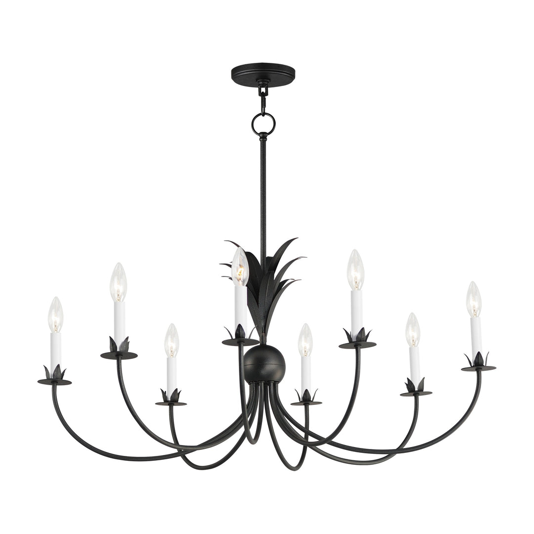 Paloma 8-Light Chandelier by Studio M Lighting in Anthracite