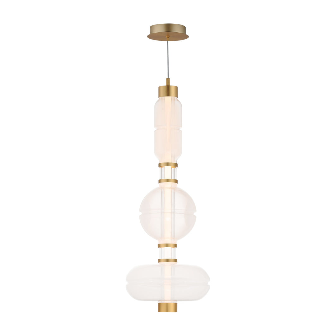 Gusto 33" LED Single Pendant by Studio M Lighting in Gold