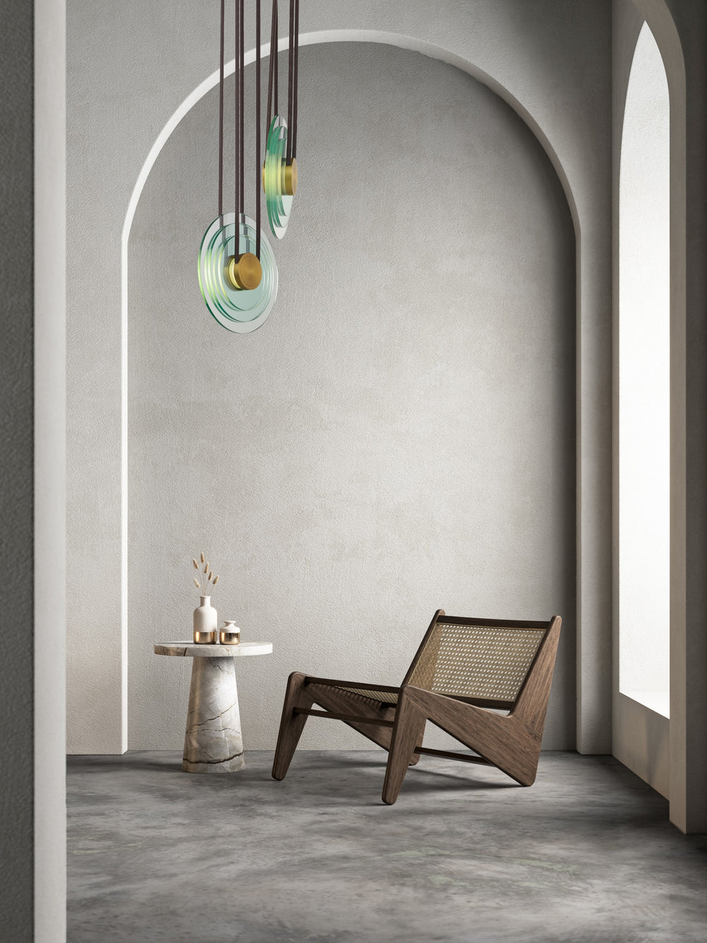 Stratum 1-Light LED Pendant by Studio M Lighting – lifestyle
