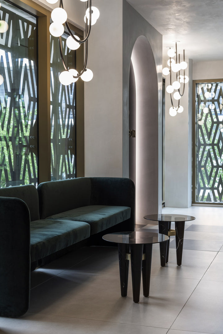 Contour 14-Light Fixed Stem Ceiling Light by Studio M Lighting – lifestyle