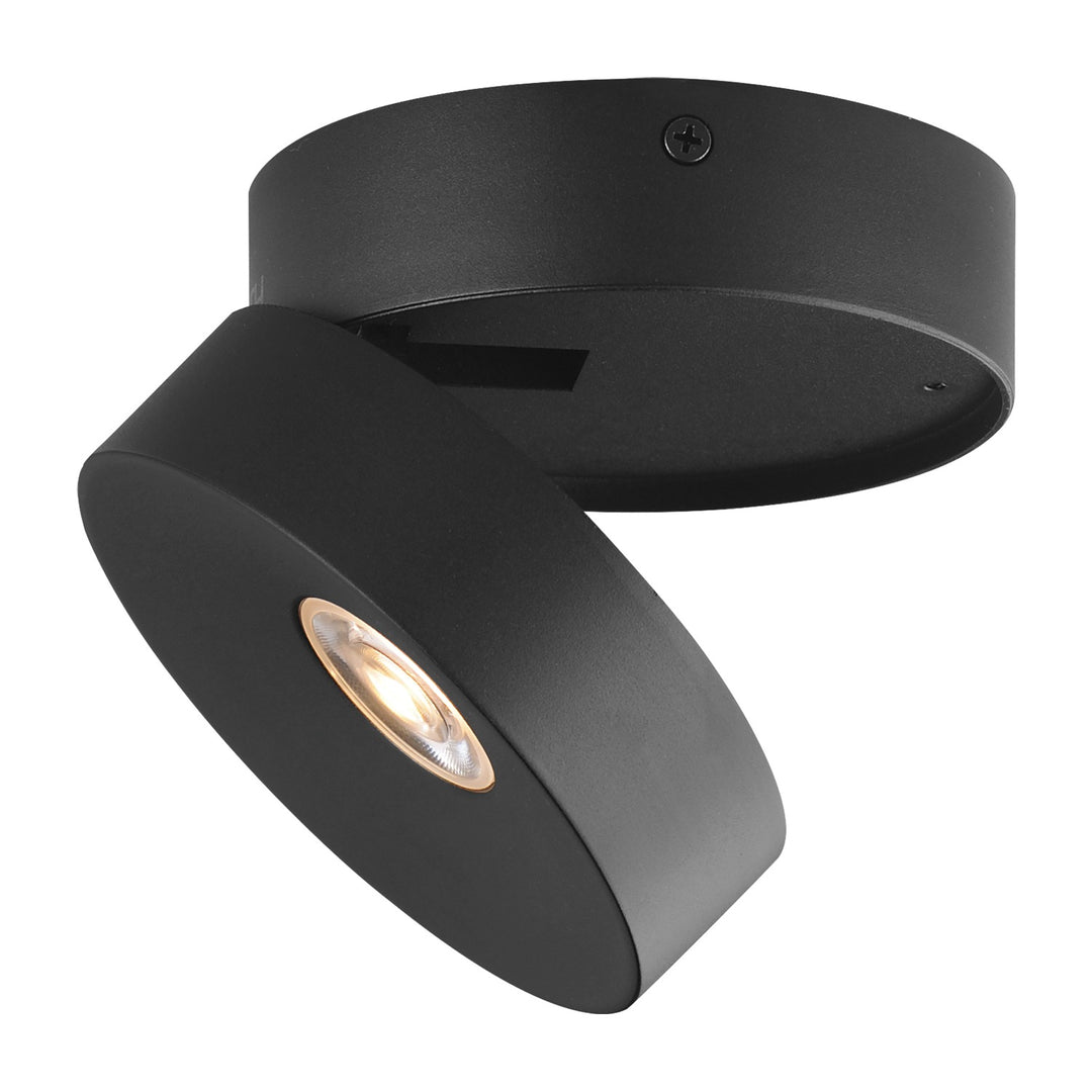 Swinger Adjustable LED Flush Mount by Studio M Lighting in Black