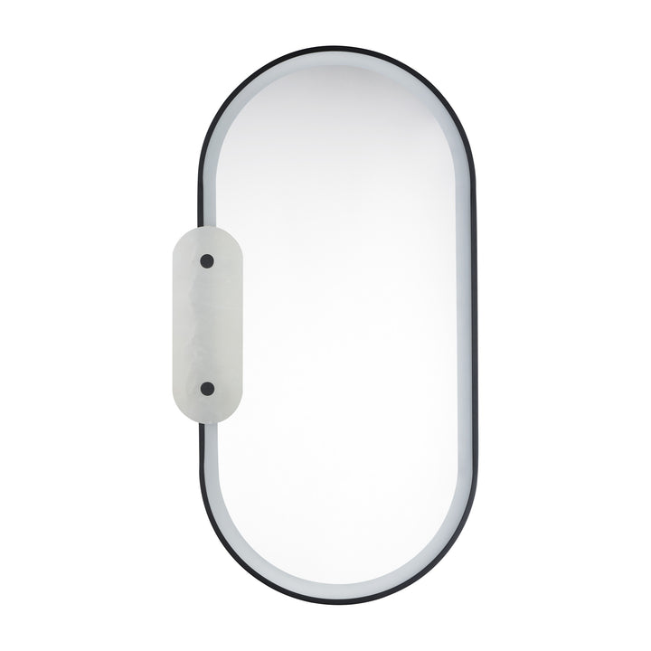 Stonewall LED Mirror by Studio M Lighting in Black
