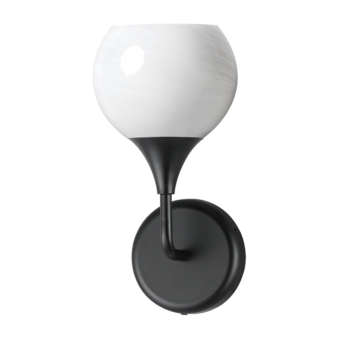 Neve 1-Light Wall Scone by Studio M Lighting in Black