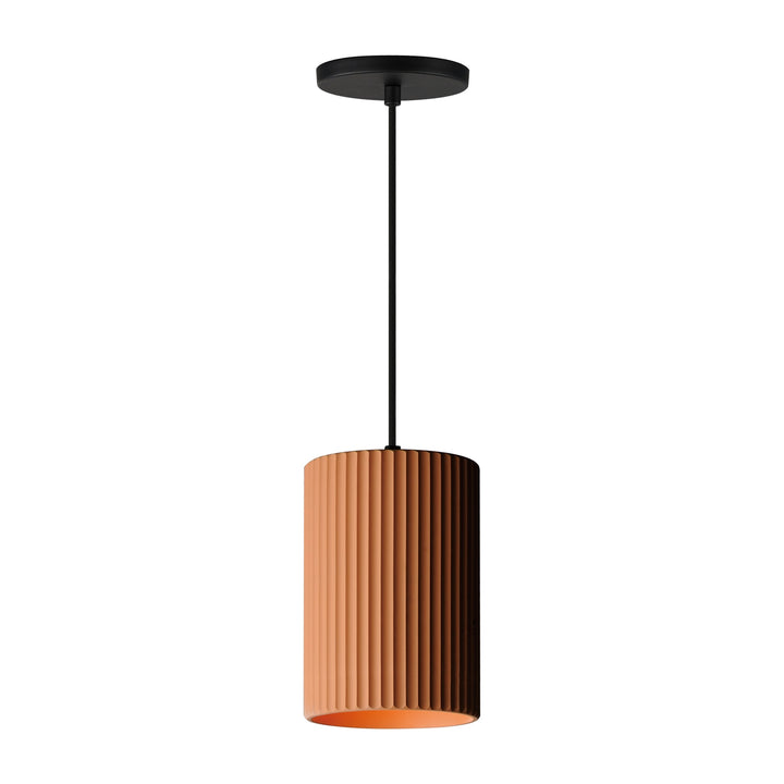 Souffle 8.5" 1-Light Pendant by Studio M Lighting in Terra Cotta