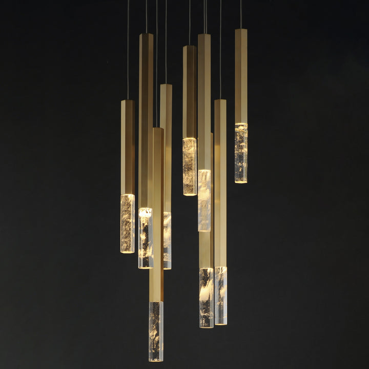 Diaphane LED 9-Light Pendant by Studio M Lighting – lifestyle