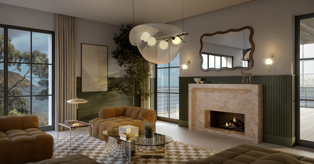 Chips 5-Light Linear Pendant by Studio M Lighting – lifestyle