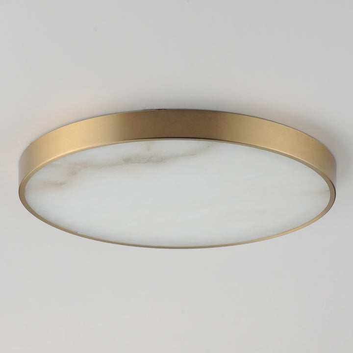 Slab 12 LED Alabaster Flush Mount by Studio M Lighting – lifestyle