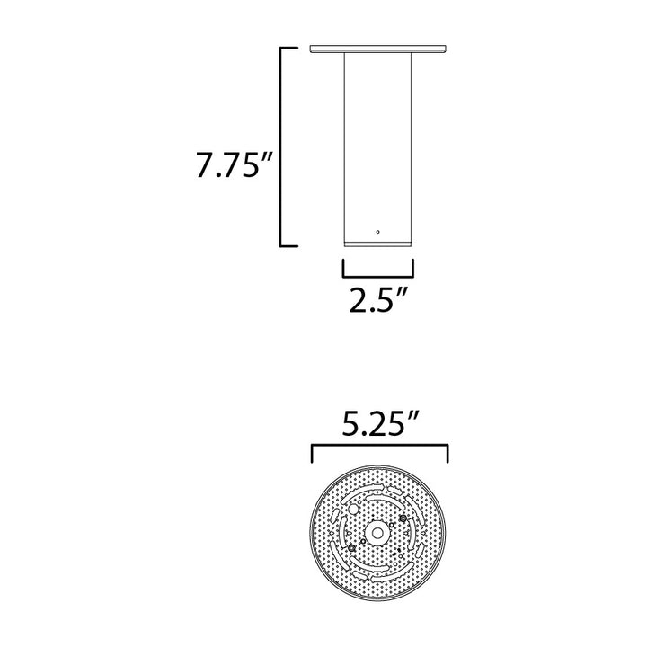 Calibro 7.5 LED Outdoor by Studio M Lighting – line drawing